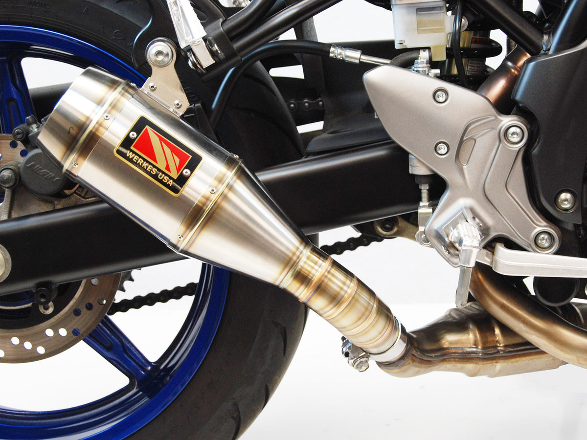 SV650 Slip On Exhaust Exhaust for Suzuki SV650 Competition Werkes