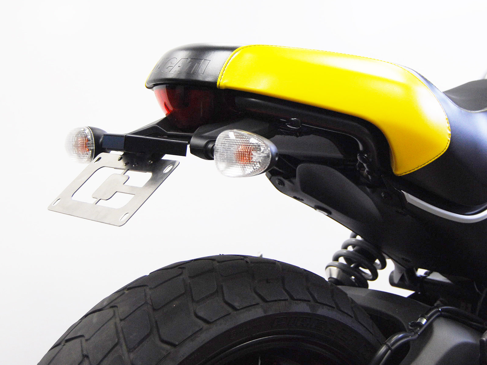 Fender Eliminator Tail Tidy For Ducati Scrambler 1100 2018-2024 - Black Aluminum